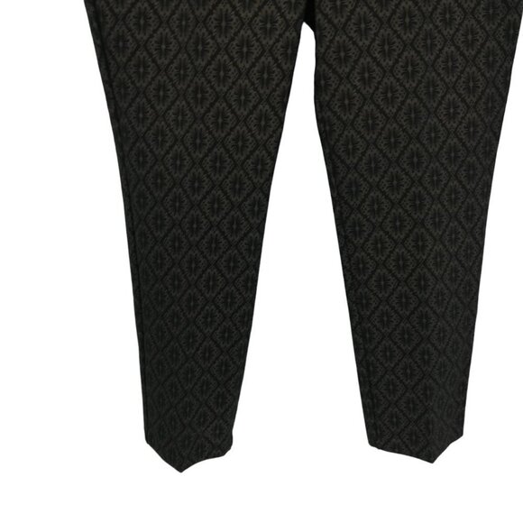 Soft Surroundings Damask Ponte Stretch Pull On Pants Size Petite L Gold Leaf New - Picture 5 of 9